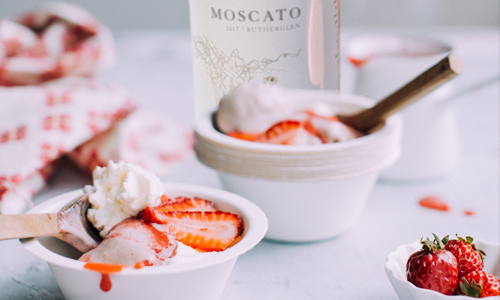 Moscato Macerated Strawberries