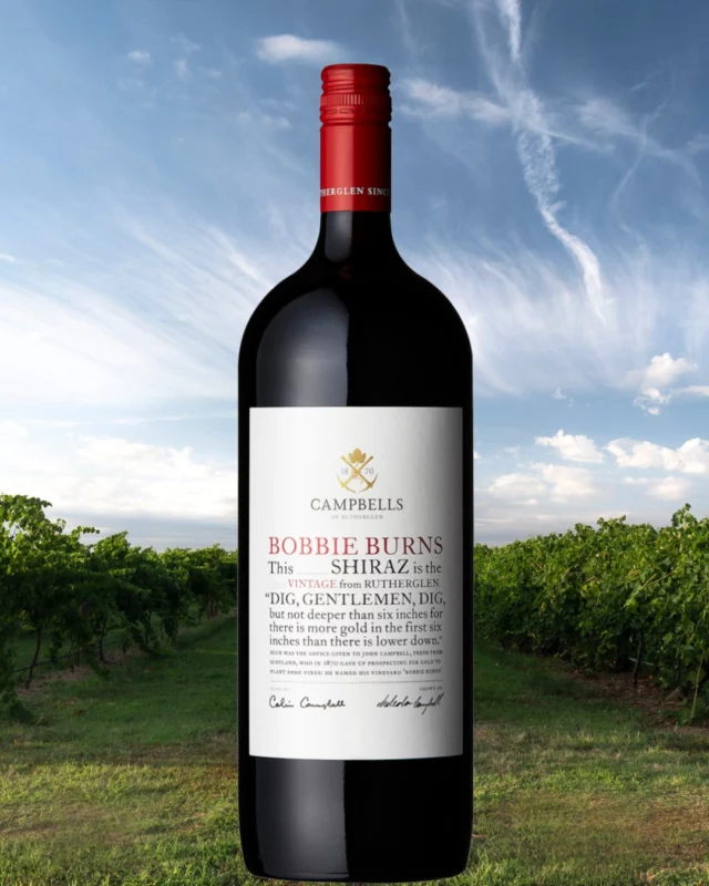 In 1870, Scotsman and founder of @campbellswines, John Campbell, planted Shiraz in our Bobbie Burns vineyard.

Today our Bobbie Burns Shiraz is a Rutherglen icon and our flagship wine. 

Our Bobbie Burns Shiraz is the wine to take and enjoy anywhere, anytime and it will match any dish.

The palate has ripe berries with hints of blackberry and clove and is beautifully balanced with layers of fine dry tannins. 

#heritage #explorerutherglen #shiraz #redwine #bobbieburns #rutherglen