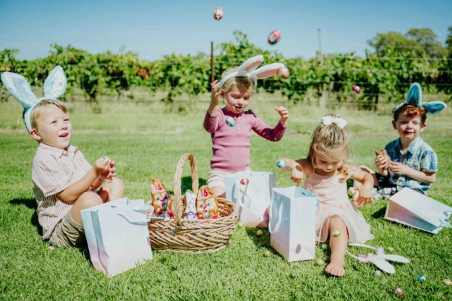 Tickets are on sale now for our annual @campbellswines Easter Picnic - Saturday 19th and Sunday 20th April from 10am-4pm both days. 

It is a fun weekend that the whole family can enjoy! 

Our Cellar Door is open for wine tastings and sales, with special Easter offers and back vintage release wines.

Enjoy delicious food all weekend including woodfired pizzas, waffles and ice cream, freshly brewed coffee and our hearty vineyard hampers [these can be pre-purchased when booking tickets].

Easter eggs, face painting and giant lawn games will keep your family entertained, while you relax under our shady oaks and enjoy live music by Scott and Amanda!

Tickets include a Campbells wine glass, with children and designated drivers (non-drinkers) receiving free entry, please ensure a 'free' ticket is secured.

BYO chairs and picnic rugs, dogs on leashes welcome, however please do not bring food, alcohol or non-alcoholic drinks.

For further information, please visit the link in our bio.

#explorerutherglen #easter #picnic #winetime #cellardoor #holidays #family #friends #visithighcountry